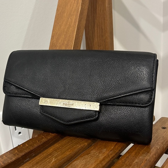 Kate Spade Black Leather Wallet - Picture 1 of 16